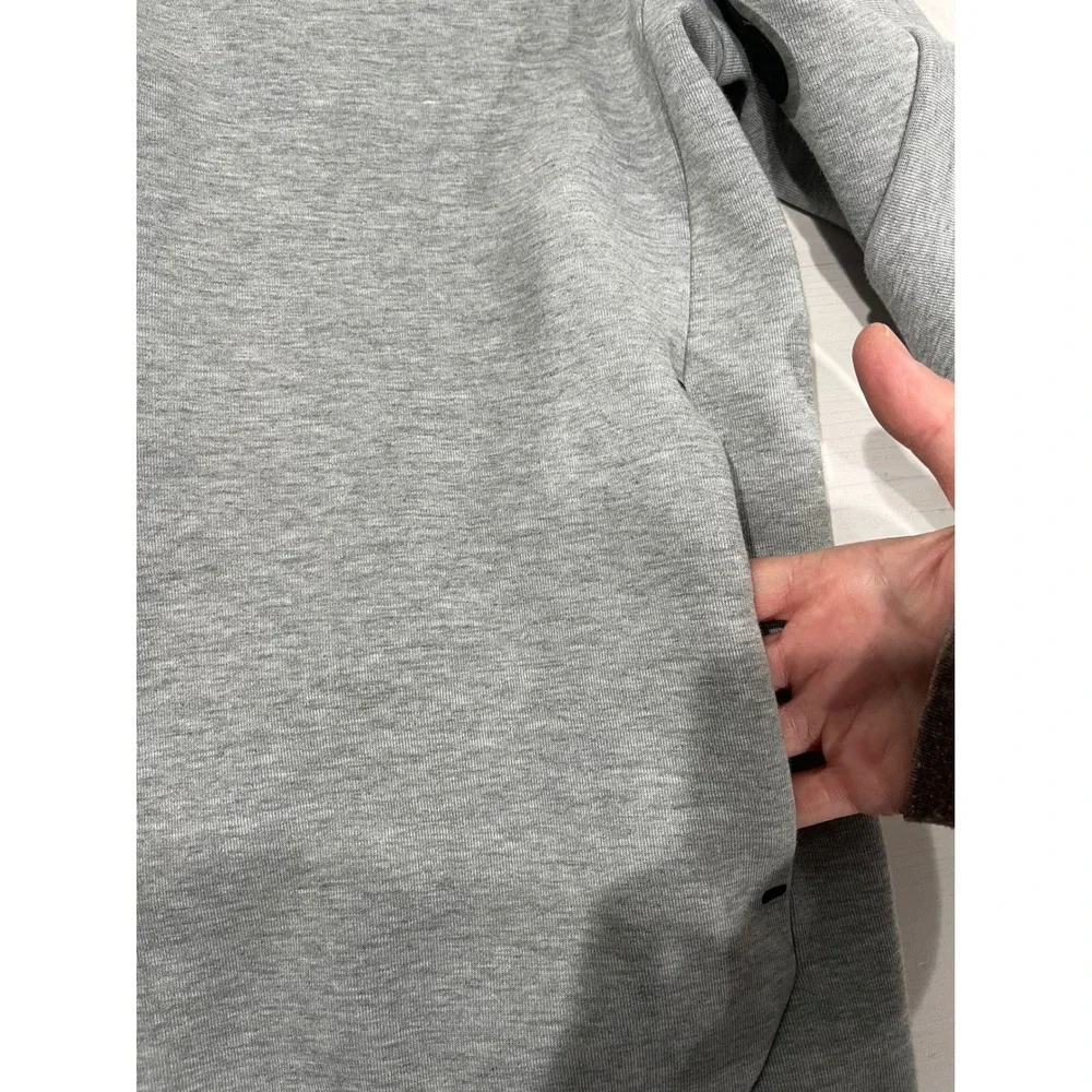 Rare blank no‎ logo Nike Tech Fleece Full Zip Hoodie Gray Men's Large